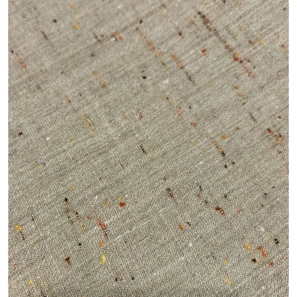Silk Blend Tan Speckled Fabric 60” Wide 4.5 Yds Shirtweight Multicolor